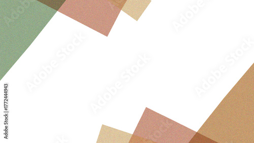 Abstract Minimalist Geometric Shapes Corner Background with Earthy Muted Colors and Copy Space
