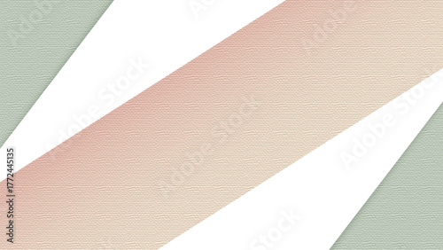 Abstract Minimalist Diagonal Stripe Background with Pastel Gradient and Sage Green Corner Accent