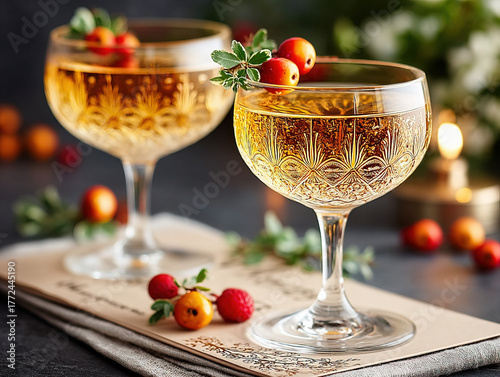 elegant Christmas cocktail ...