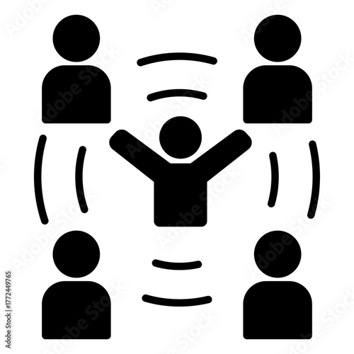 influence black icon