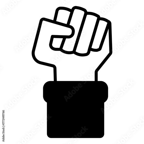 empowerment black icon