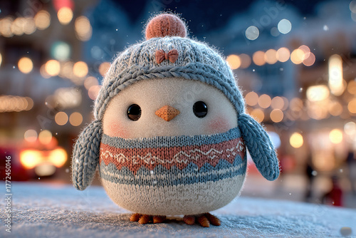 Glowing snowman with inner ...