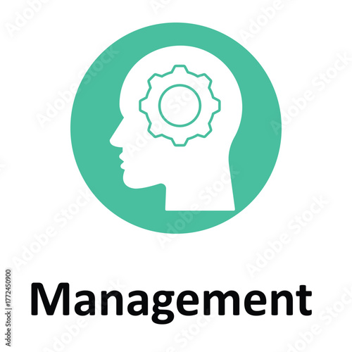 Management Vector Icon which can easily modify or edit
