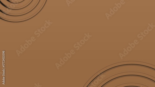 animation from dark brown to light brown with a semicircle next to it