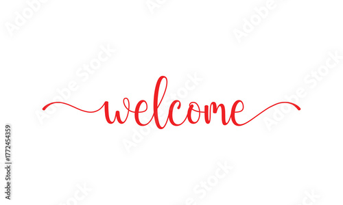 Elegant “Welcome” text design perfect for greeting cards, posters, websites, home decor, and invitations. Ideal for business openings, social events, and friendly welcome banners or digital designs.