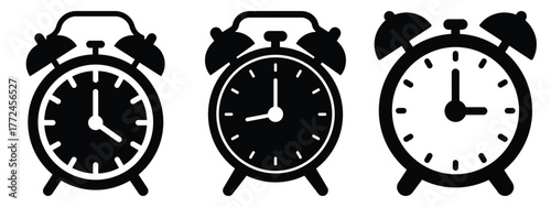 gps navigator minimal icon set, black color and white background