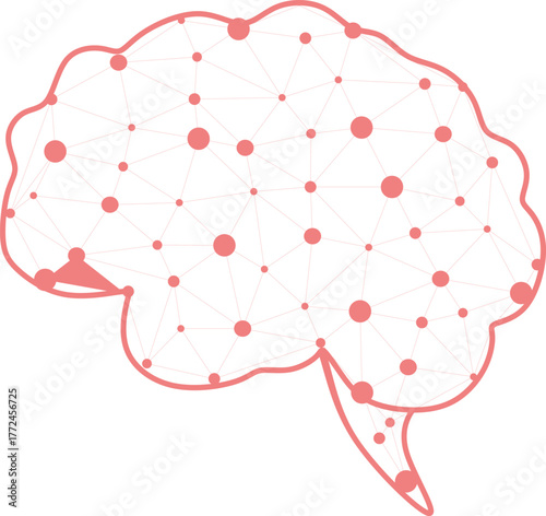 Brain icon, Brain Logo silhouette