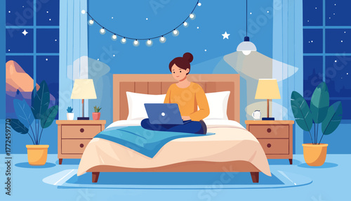 Embrace the ultimate flexibility with the freedom to work from anywhere, experiencing the comfort and productivity of remote work right from your cozy bedroom