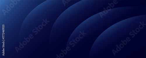 Abstract blue glowing geometric lines on dark blue background. Modern shiny blue circle lines pattern, Vector