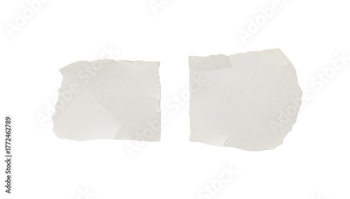 Wallpaper Mural Two pieces of torn paper create a simple yet captivating composition against a plain white background Torontodigital.ca