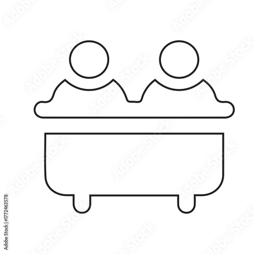 People in Tub Icon