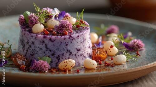 Micronesia dish Karamal Taro pudding a purple or white gelatinous dessert