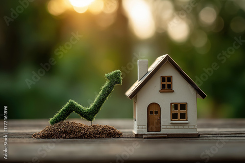 Croissance du marché immobilier et hausse de la valeur des maisons, concept d’investissement rentable et d’attrait des acheteurs