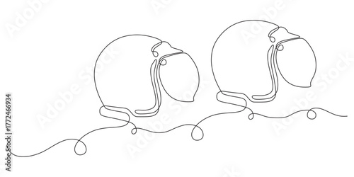 helmet continuous line.eps
