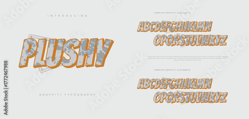 Urban Street Graffiti Alphabet Bold Modern Typography Design