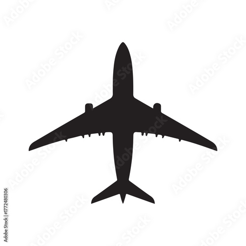 airplane isolated on white background. vector illustration EPS 10