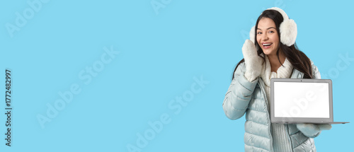 Young woman in winter cloth...