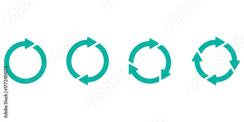 Black Arrow Rotating Clockwise with Halftone Effect on Transparent Background black arrow curves