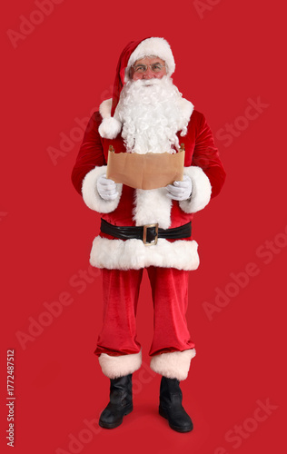 Santa Claus with wish list ...