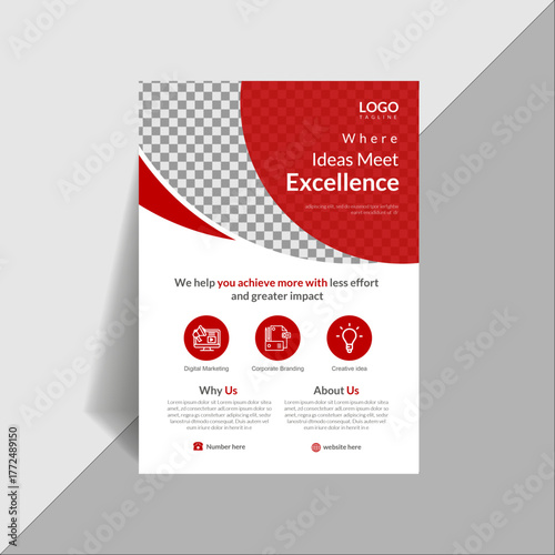 Creative modern business flyer design