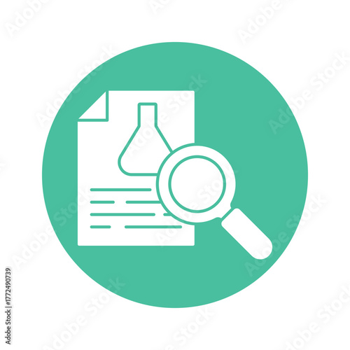 Chemical Report Vector Icon which can easily modify or edit