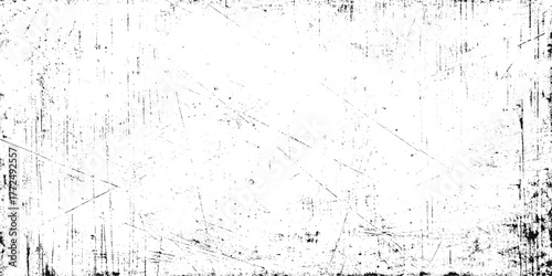 abstract black and white  grunge texture background, vector template, grainy urban illustration design. Rusty and scratched iron texture. Rust and dirt overlay black and white texture.