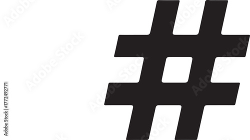 Black Hashtag Symbol social media internet