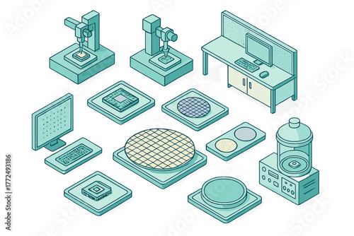 Advanced equipment used in semiconductor manufacturing process and microchip production