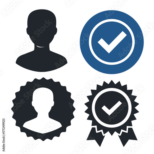 Verified Badge Icon Vector Illustration