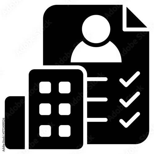 Mandate Glyph Black Icon