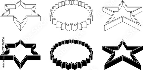 Cookie cutter or biscuit cutter icon