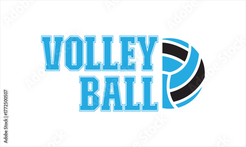 Volleyball Logo Vector – Clean Sports Emblem Design - Volleyball Graphic Artwork