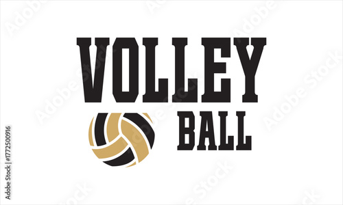 Volleyball Logo Vector – Clean Sports Emblem Design - Volleyball Graphic Artwork