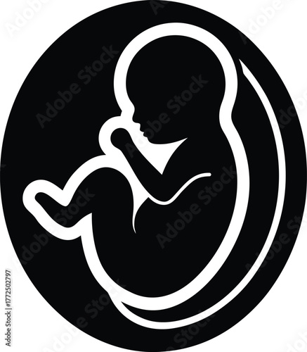 Fetus Icon: New Life Symbol