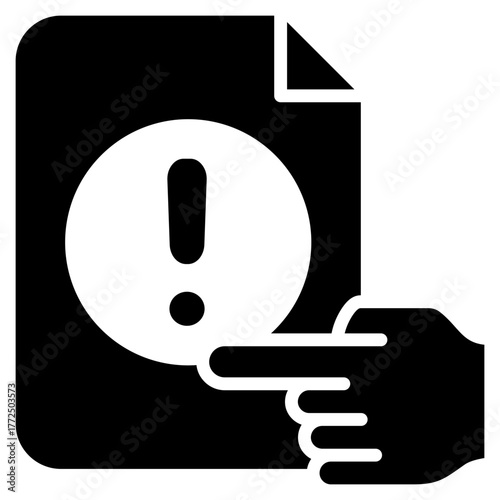 Instruction Glyph Black Icon