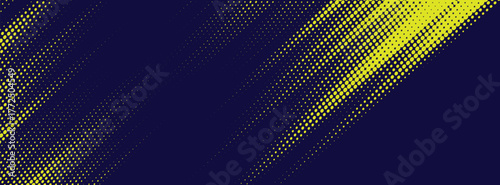 Yellow and blue backdrop with dot halftone pattern element. Abstract brush grunge background. retro comic concept for your graphic design, banner or poster