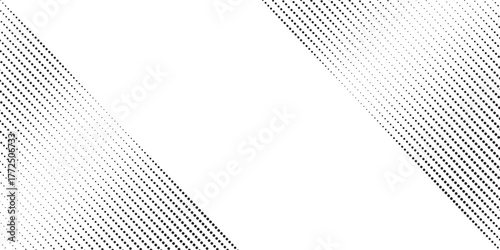 Dotted gradient halftone background. Horizontal seamless dots pattern in pop art style. Abstract modern stylish texture. Vector illustration.