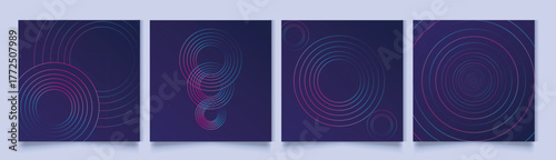 Modern abstract colorful lines pattern. Futuristic abstract background for creative graphic design.