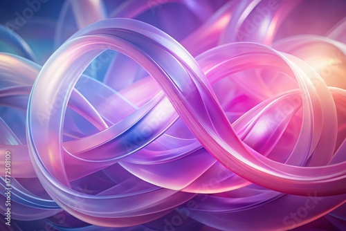 Dreamy Pastel Pink & Purple Abstract Shapes: Ethereal Background Stock Photo