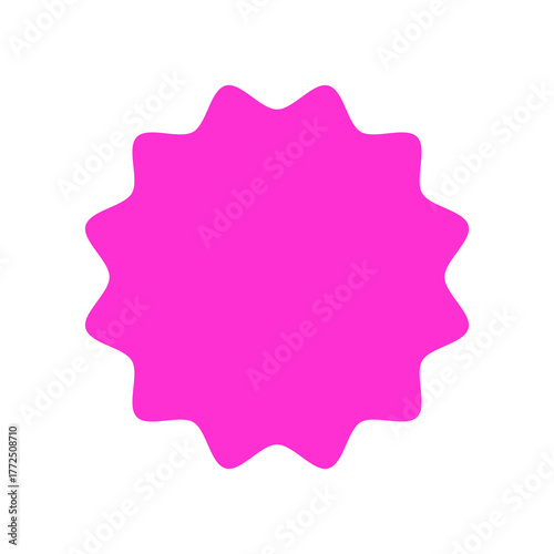 Price sticker. Sale label. Paper price tag. Starburst icon set. 