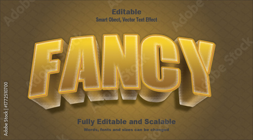 Fancy text effect stylish, elegant, luxury, glamorous typography style.