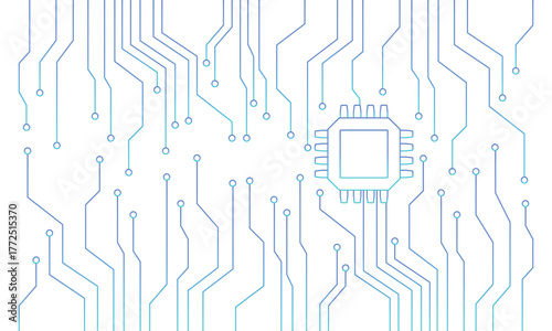 電子回路とチップのテクノロジー背景