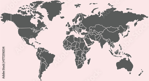 world map high quality vector illustration	