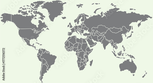 world map high quality vector illustration	
