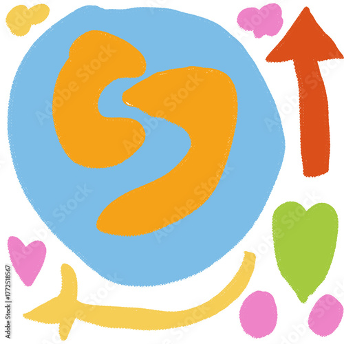 . Vibrant retro abstract background with geometric shapes and bold colors. Perfect for adding a touch of nostalgia to your designs.