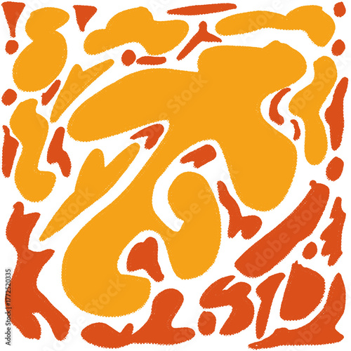 . Vibrant retro abstract background with geometric shapes and bold colors. Perfect for adding a touch of nostalgia to your designs.