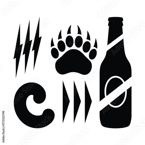 Collection of random tattoo elements