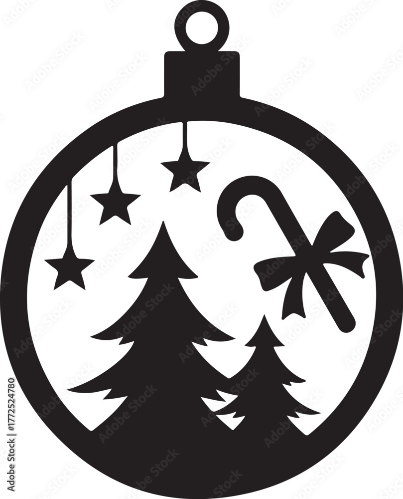 Obraz premium Christmas Ornament Laser Cut Bundle 