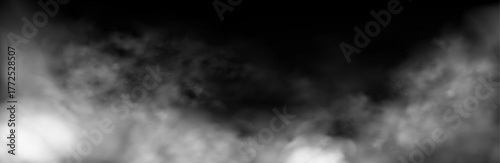 Atmospheric illustration of misty vapor or haze with dramatic light effect.