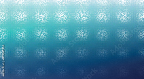 Blue gradient halftone background with scattered dot pixel pattern
